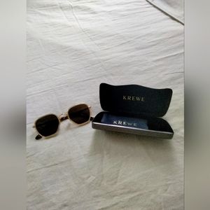 KREWE Pascal 18K Titanium + Champagne + Rue Tortoise Polarized Sunglasses